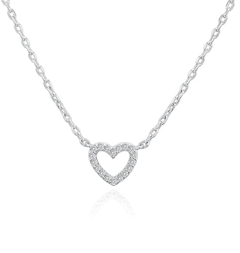 18k heart necklace