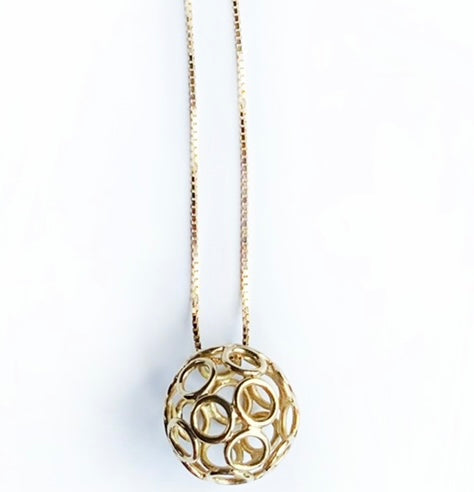 18k Golden Glob Necklace
