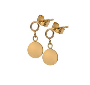 Disk Drop Earrings