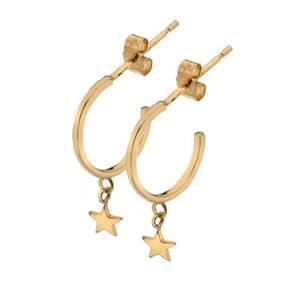 Star Hoop Earrings