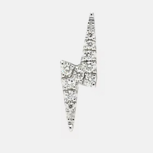 ZÉNITH SINGLE LIGHTING BOLT EARRINGS