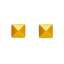 Load image into Gallery viewer, ZÉNITH GOLD PYRAMID STUDS