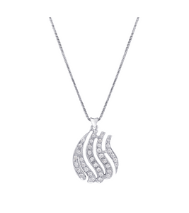 White Gold ALLAH NECKLACE